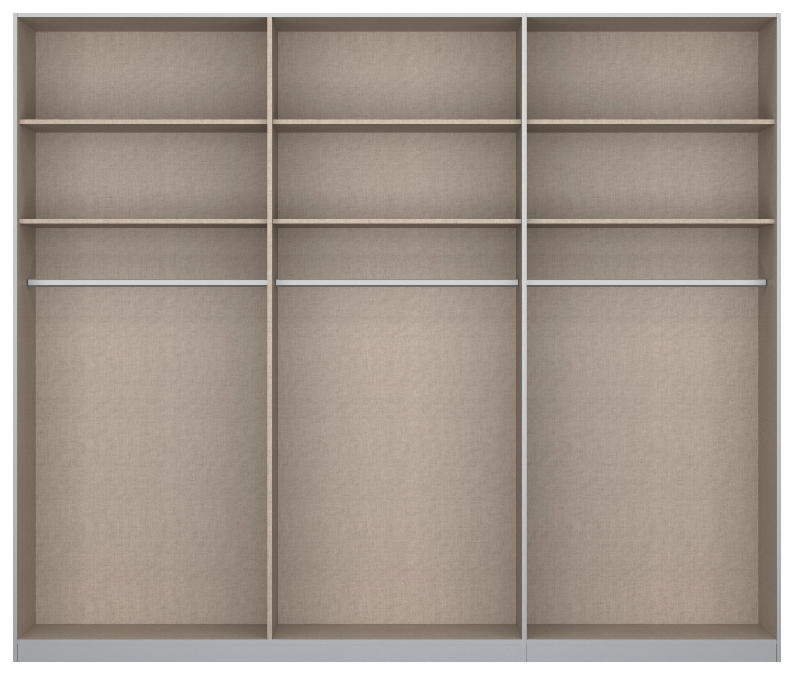 Drehtürenschrank 271 Cm Alabama Extra Hellgrau - Hellgrau/Eiche Artisan, MODERN, Holzwerkstoff (271/229/54cm)