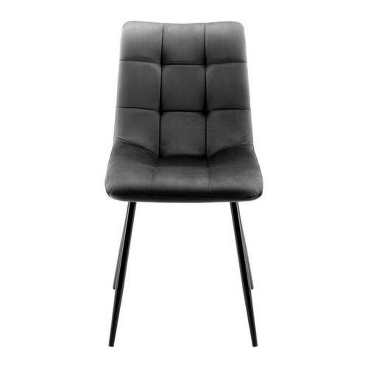 Elegantní židle SURI šedá - šedá/černá, Moderní, kov/dřevo (46/87/59cm) - Bessagi Home