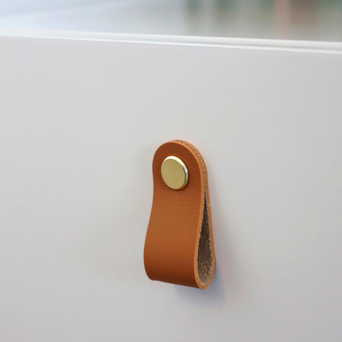 Beistelltisch Tarolo Weiß L: 40cm - Hellbraun/Weiß, MODERN, Holzwerkstoff (40/60/40cm) - MID.YOU