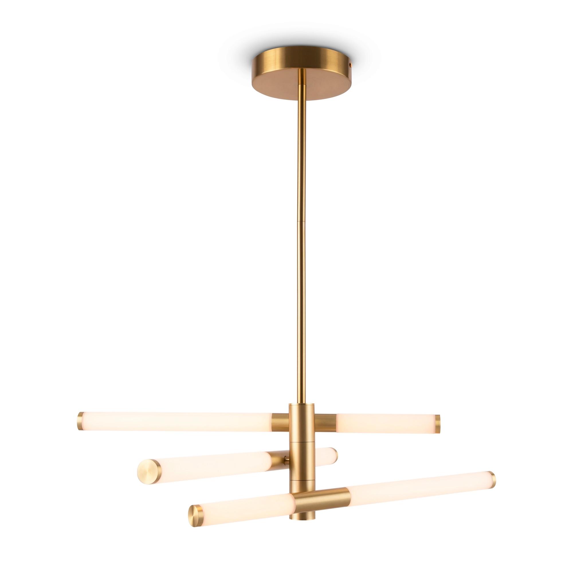 Pendelleuchte Axis - Goldfarben, Trend, Kunststoff/Metall (56,6/17/63,5cm) - MAYTONI