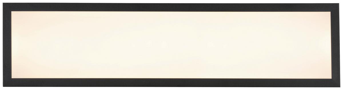 STROPNÉ LED SVIETIDLO JUO - čierna/biela, Modern, kov/plast (80/20/6,5cm) - Mömax