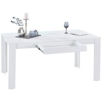 Esstisch Viola 160x90 Cm Weiß - Weiß, KONVENTIONELL, Holzwerkstoff (160/76/90cm)