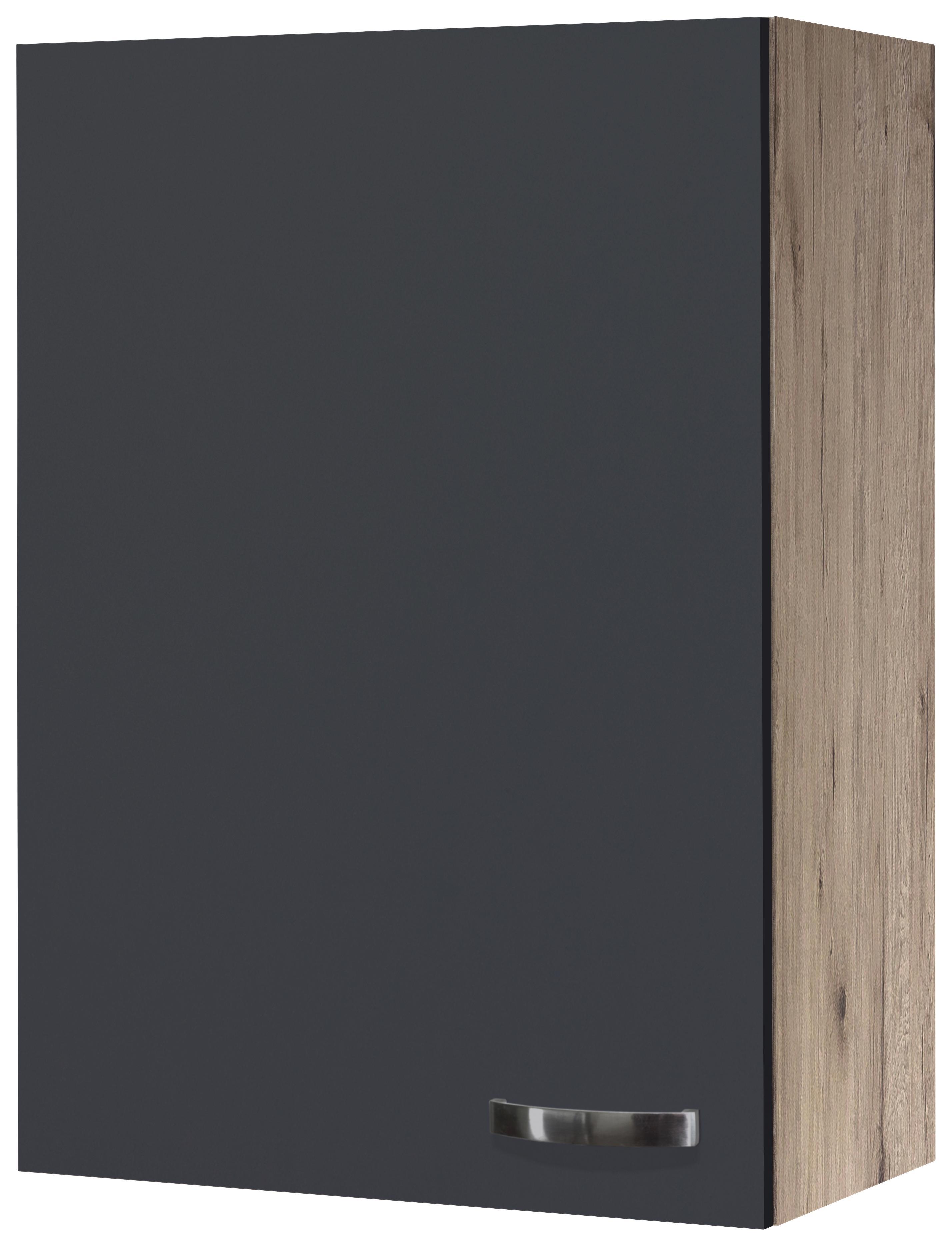 Hängeschrank Shadow  H60-89 - Eichefarben/Grau, MODERN, Holzwerkstoff (60/89/32cm)