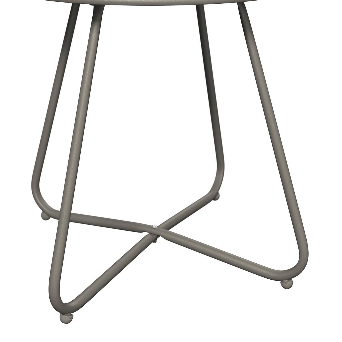 Balkonset Madrid - Grau, Basics, Textil/Metall - Beldano