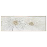 Obraz na plátne 152/52cm - prírodná farba/sivobiela, Modern, drevo/textil (152/52/4,5cm) - Mömax