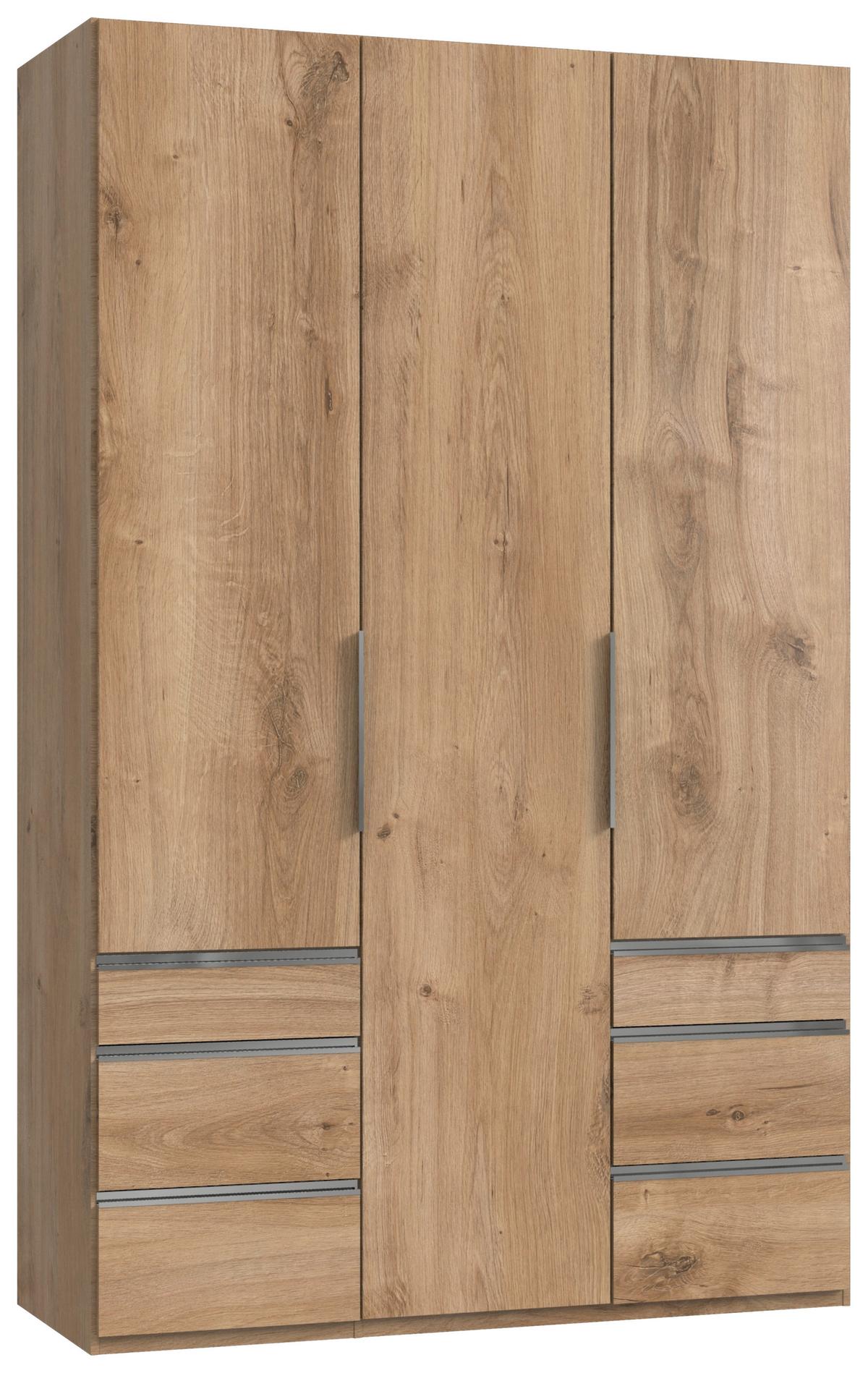 Drehtürenschrank eichefarben dreitürig