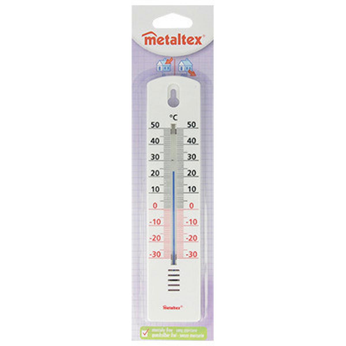 Thermometer 298000080 Petar - Weiß, Basics, Kunststoff (4,3/20/0,9cm) - Metaltex