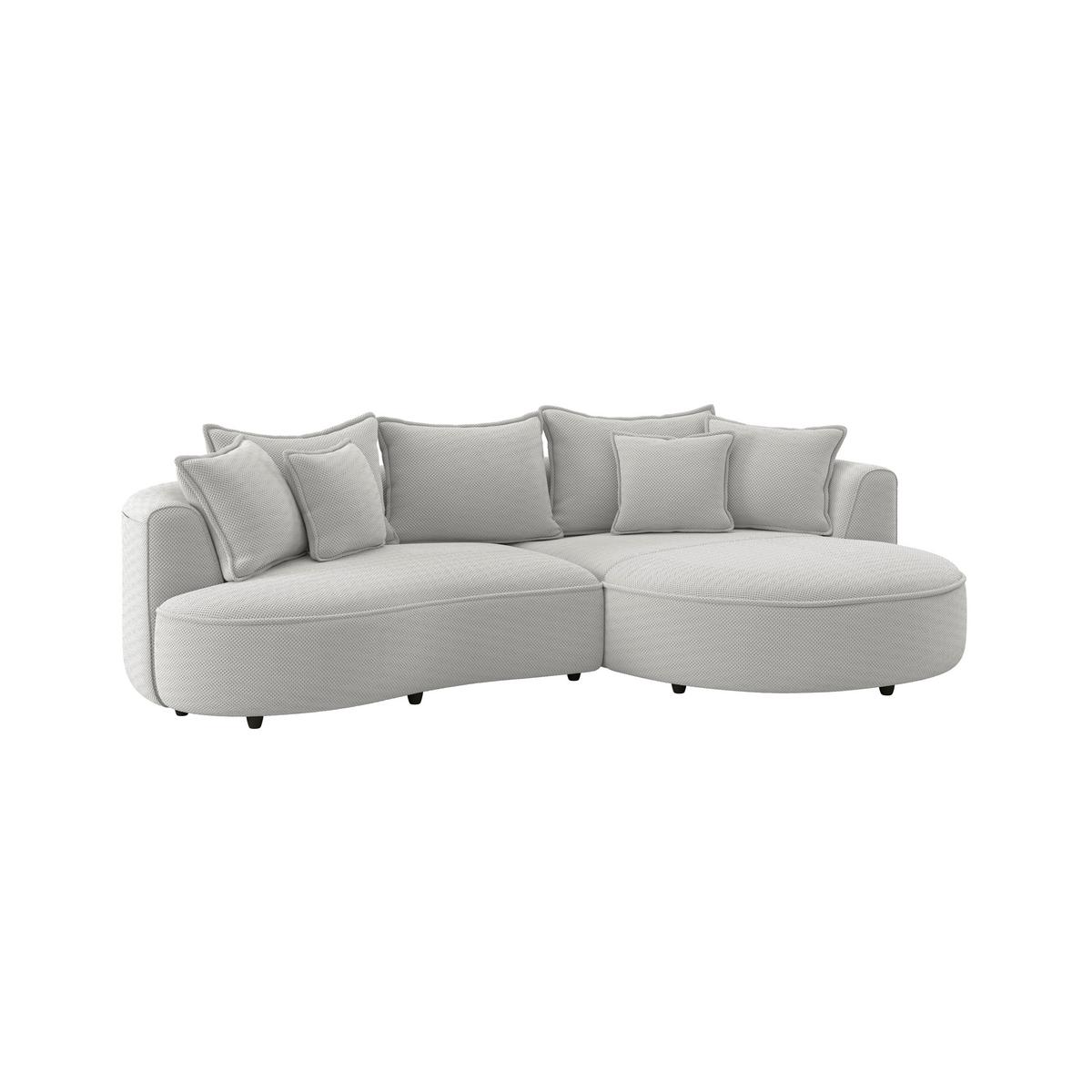 Ecksofa Levi - Beige/Schwarz, MODERN, Textil (287/168cm)