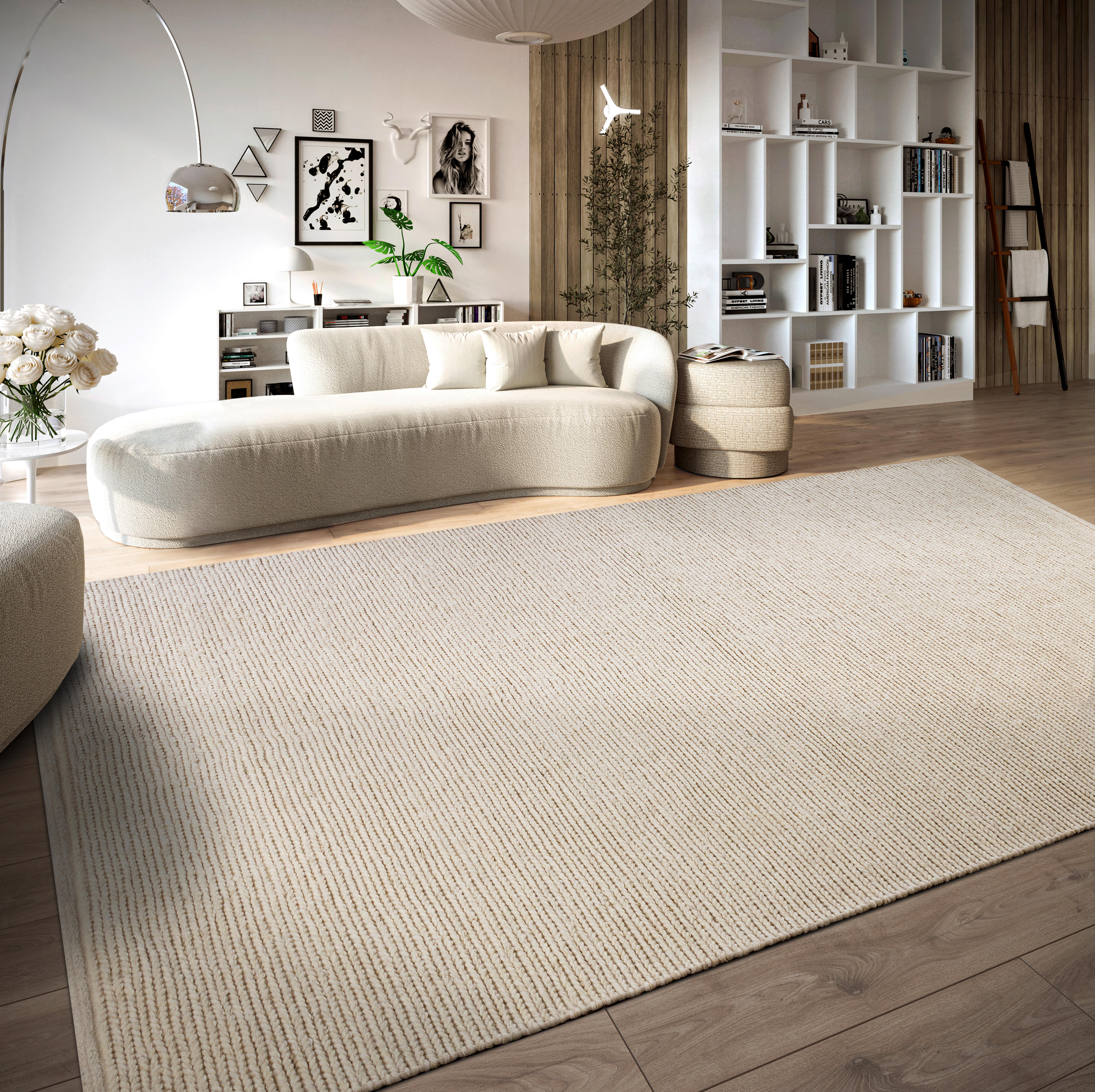 Handwebteppich V&b Francois Weiß 160x230 - Weiß, Basics, Textil (160/230cm) - Villeroy & Boch