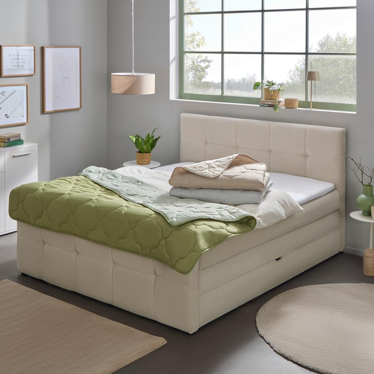 Nyári Paplan Palermo Kb. 140/200cm - ezüstszínű/antracit, Konventionell, textil (140/200cm) - Primatex