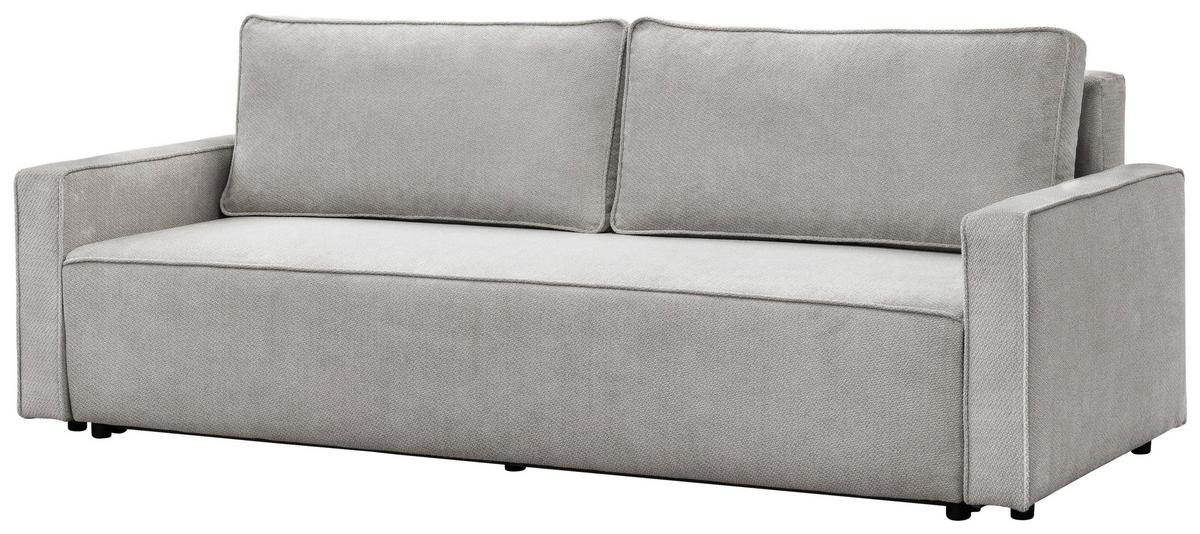 Rozkladacia pohovka NERA, sivá ženilka - sivá, Modern, textil/plast (232/90/100cm)