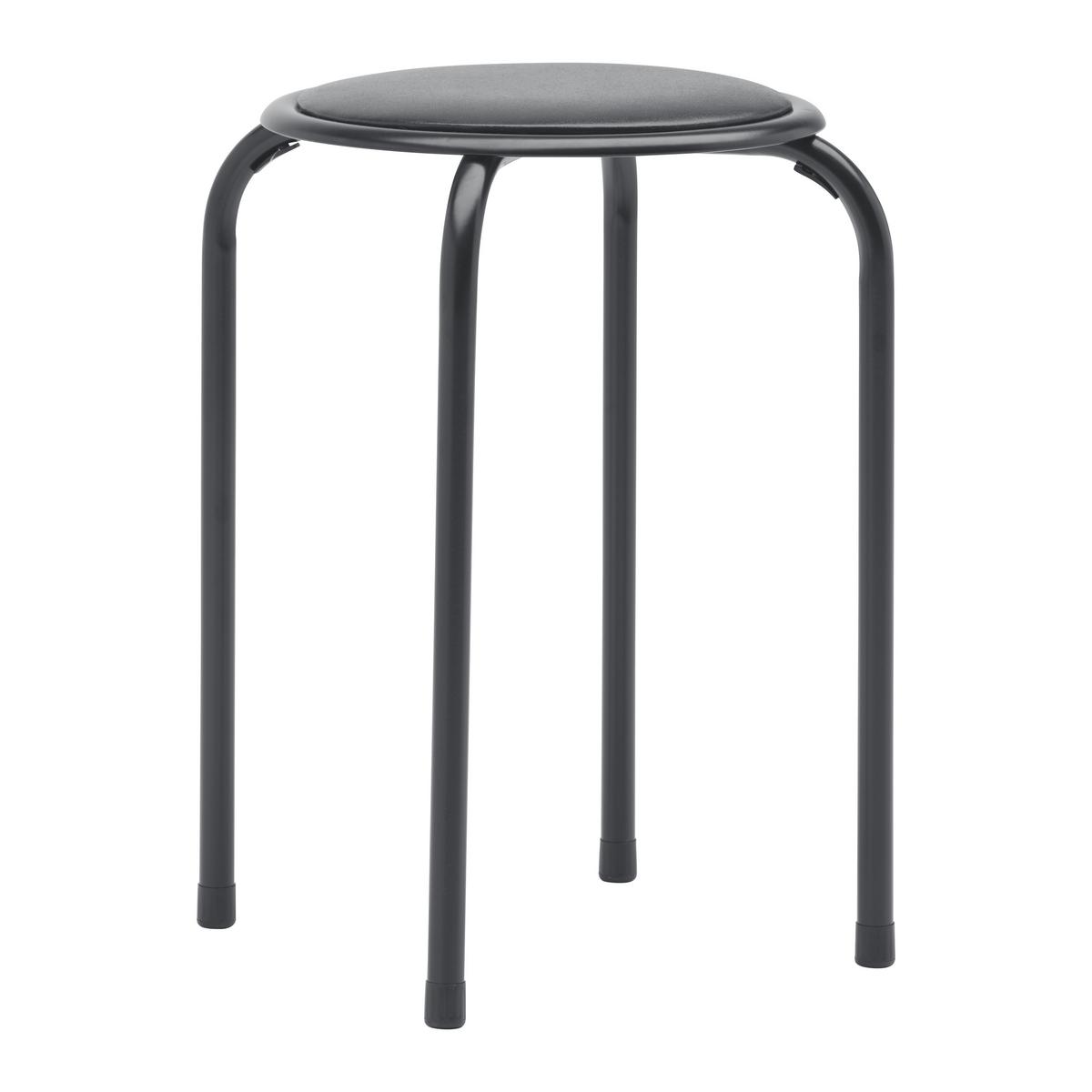 STOHOVATELNÁ STOLIČKA RAKI II - černá, Konvenční, kov/textil (30/45cm) - Mömax