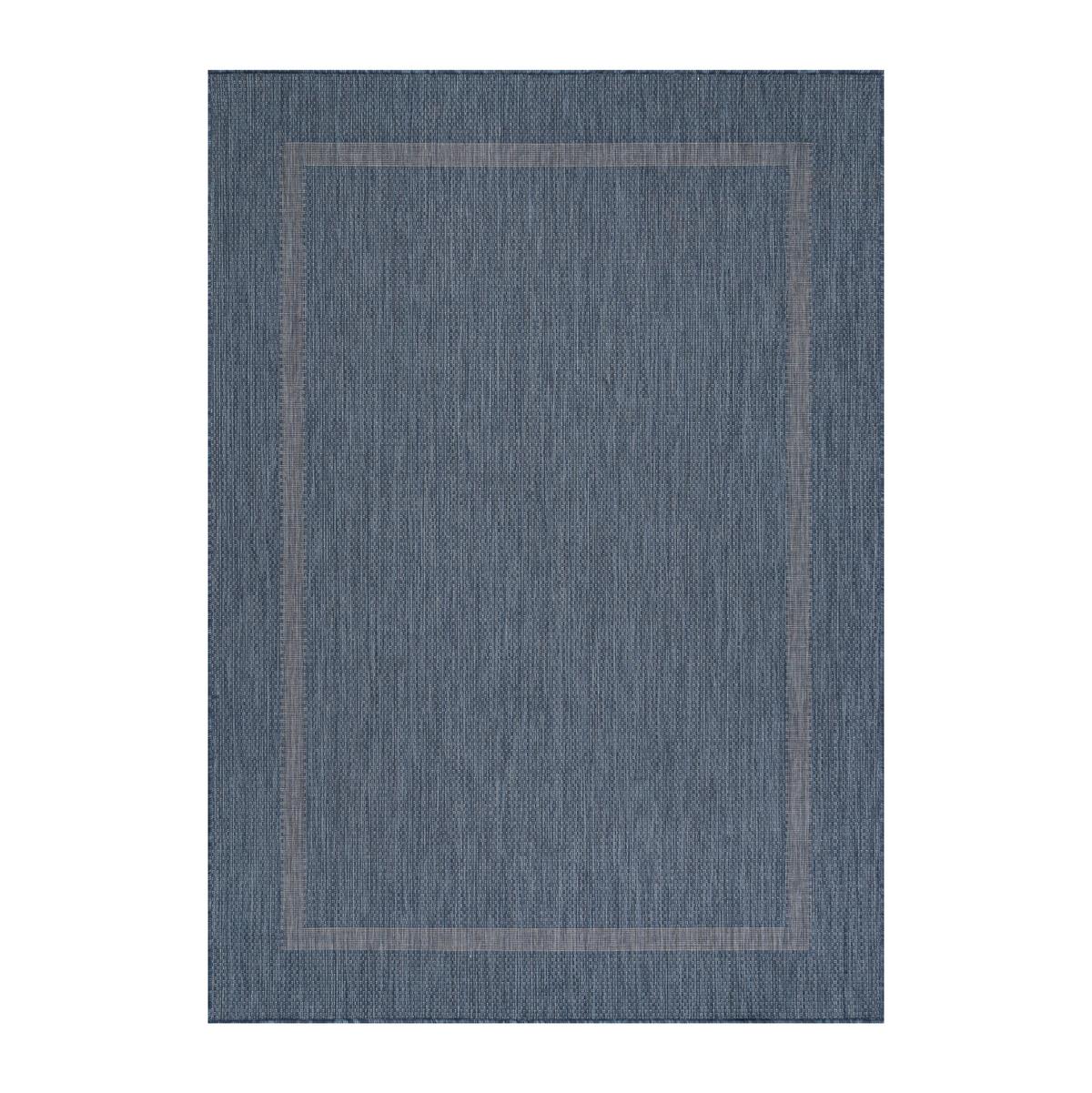 Flachwebteppich Relax - Blau, Basics, Textil (120/170cm) - Novel