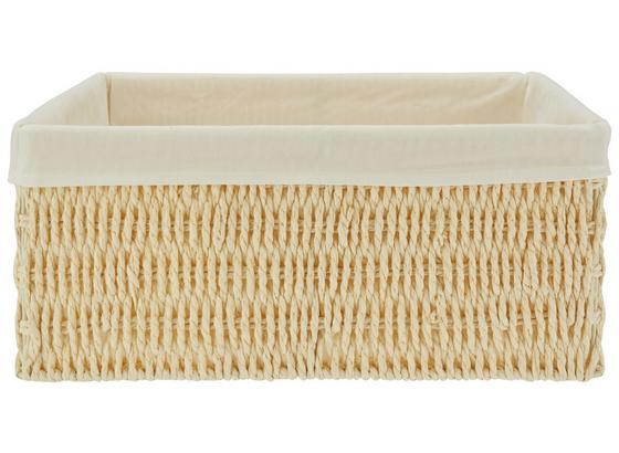 Koš Sally - S - bílá, textil/papír (24/20/10cm) - Mömax modern living Koš Sally - S - bílá, textil/papír (24/20/10cm) - Mömax modern living