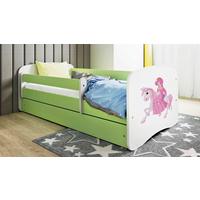 Kinder-/Juniorbett Babydreams inkl. Matratze 80x160 - Birkefarben/Weiß, MODERN, Holz/Holzwerkstoff (80/160cm) - MID.YOU