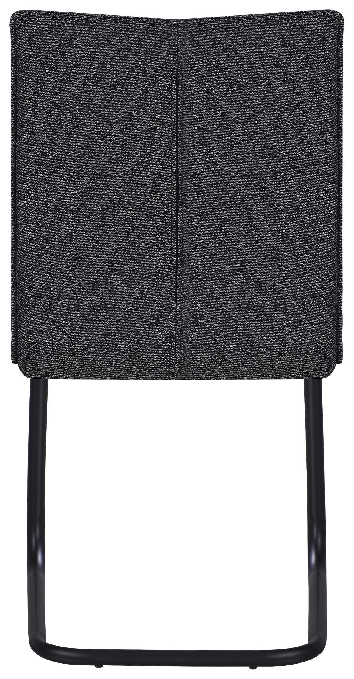 ŽIDLE NOVA - šedá/černá, Moderní, kov/textil (61/47/89cm) - Premium Living