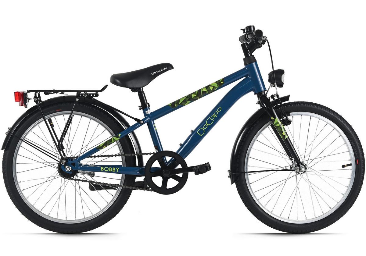 Dacapo Kinderfahrrad Bobby Blau - Blau, Basics, Metall (25/140/60cm)