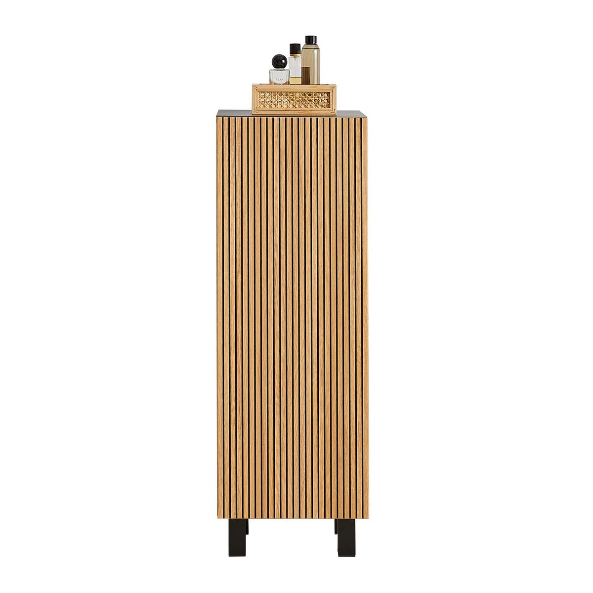 Spodná skrinka VENEZIA - čierna/farba duba, Lifestyle, kompozitné drevo (35/103/32cm) - Mömax