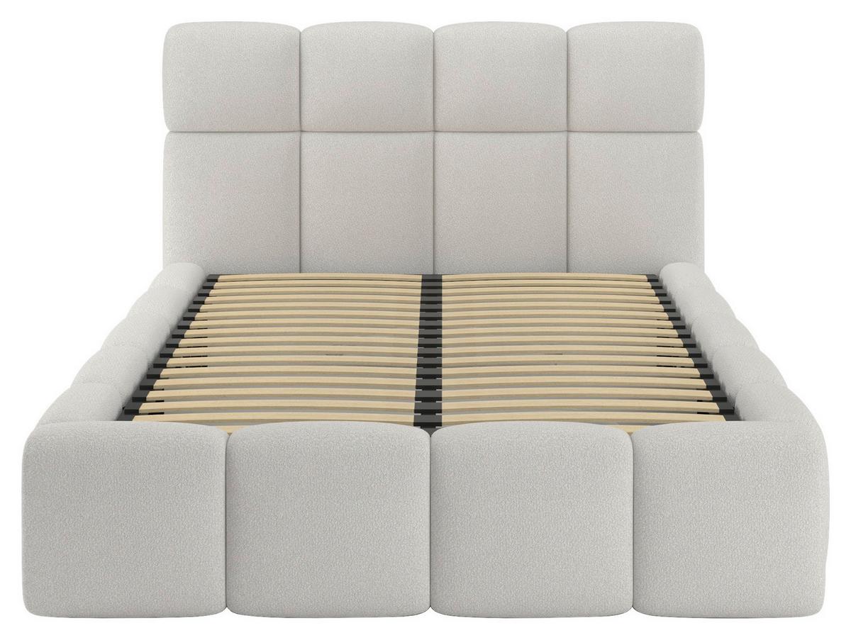 Polsterbett Cloudy Creme, Lf: 140x200 Cm - Creme, Trend, Holz/Holzwerkstoff (140/200cm) - Luca Bessoni