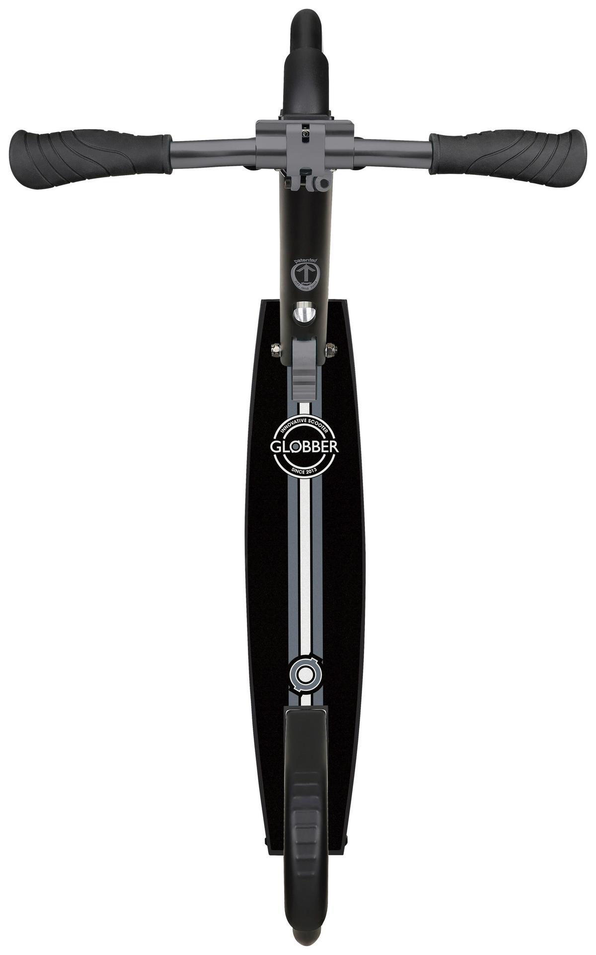Scooter Globbernl Grau/Schwarz Ø 205 mm, klappbar - Schwarz/Grau, Basics, Metall (89/45/108cm)