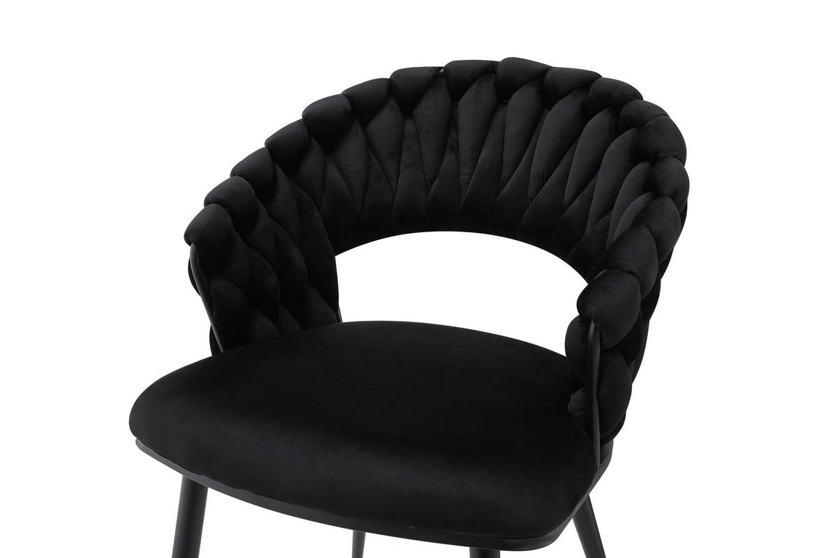 SADA ŽIDLÍ S PODRUČKAMI FINESSE 125 - černá, Design, kov/plast (61/82/60cm) - Kayoom