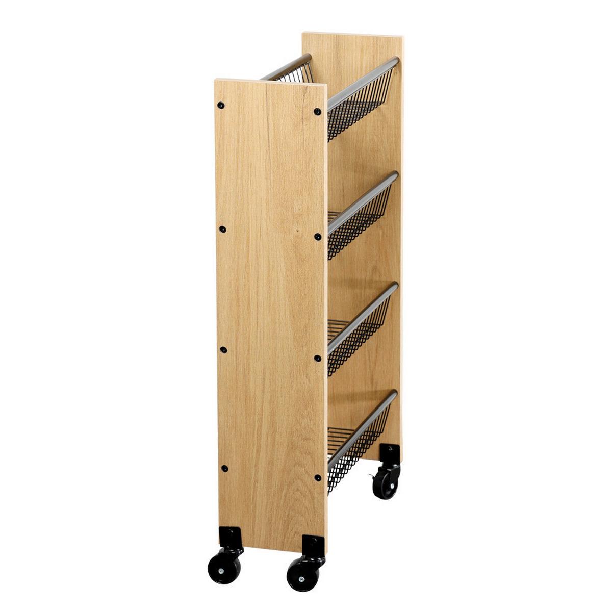 ALLZWECKWAGEN Braun, Schwarz L: 45cm - Schwarz/Braun, Trend, Holzwerkstoff/Metall (45/17/77cm) - Kesper