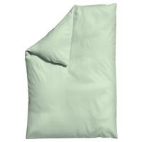Bettdeckenbezug Woven Satin - Hellgrün, Basics, Textil (135-140/200cm) - Schlafgut