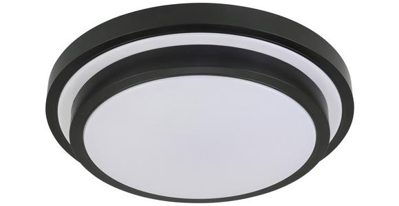 LED-Deckenleuchte Lana Ø 41 cm mit Farbwechsler - Schwarz/Weiß, MODERN, Kunststoff/Metall (41/10cm) - Luca Bessoni