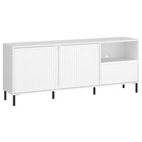 Tv-element Avenale Weiß B: 157,8 Cm - Schwarz/Weiß, Trend, Holzwerkstoff (157,8/65,4/40cm)
