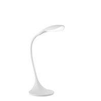 Led-schreibtischlampe Nil Dimmbar Weiß 3-Fach Dimmbar - Weiß, Design, Kunststoff (17,00/37,50/40,00cm) - Fischer & Honsel