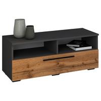 Nízka komoda Arila š: 95 cm, antracitová - černá/antracitová, Moderní, kov/kompozitní dřevo (95/39/40cm) - MID.YOU