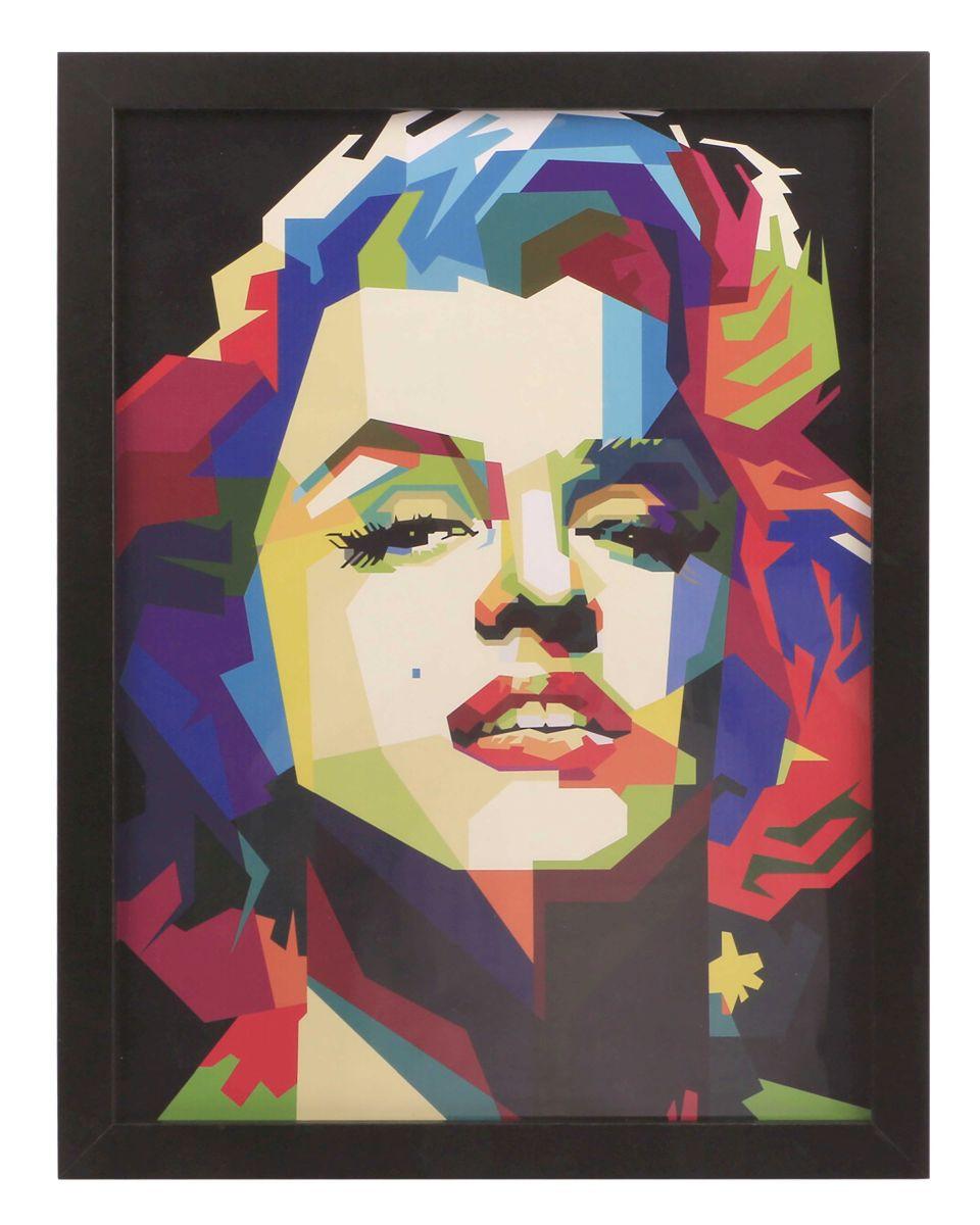 Bilderrahmen 30x40 cm Caralina Dekor Schwarz, 33,5x43,5 cm