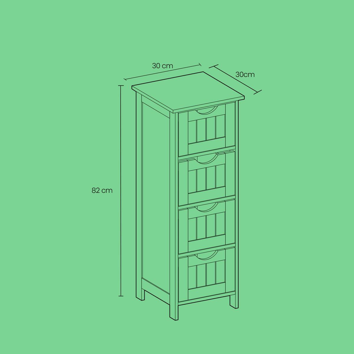 Unterschrank Lhc40w - Weiß, Trend, Holzwerkstoff (30/30/82cm) - MID.YOU