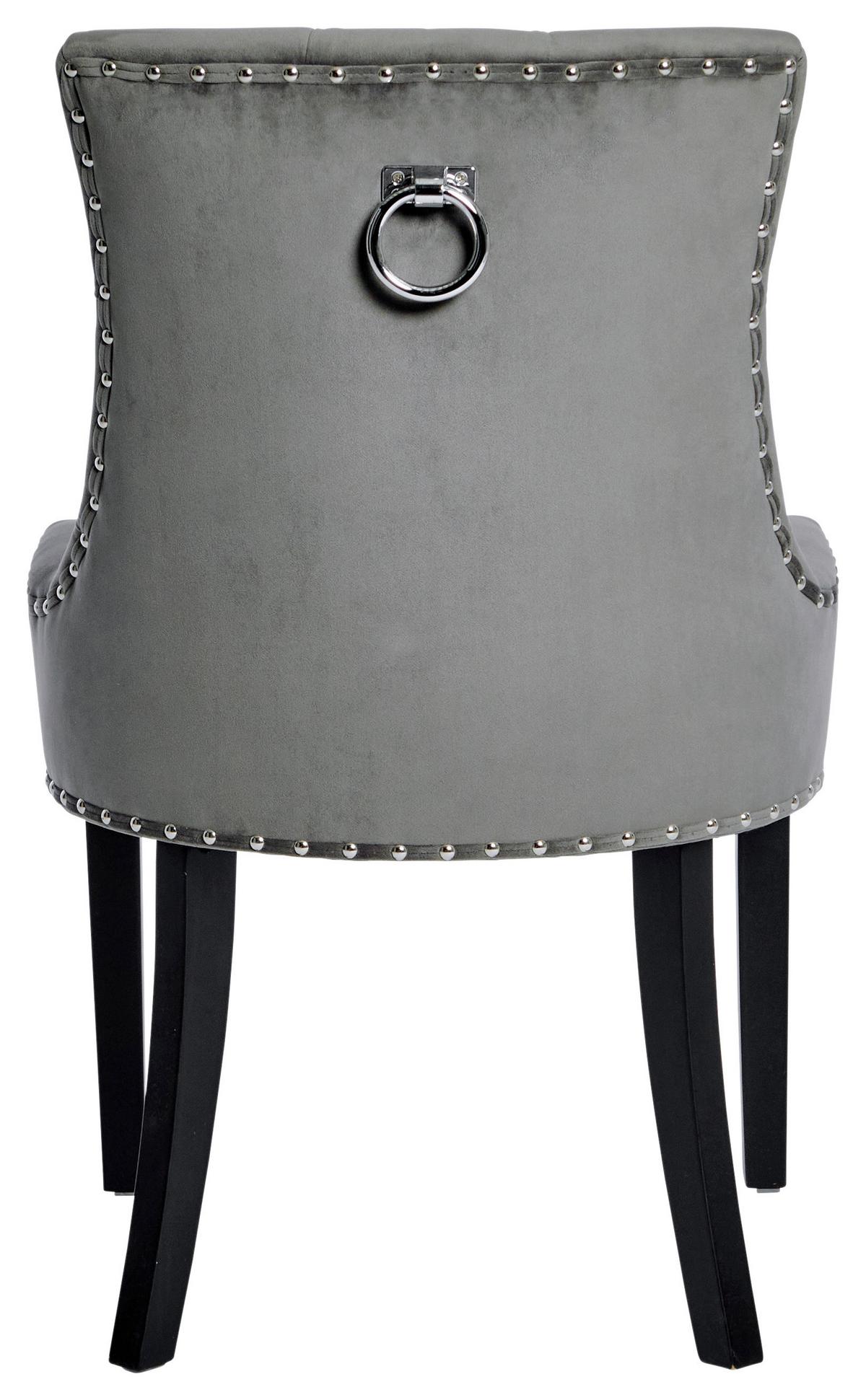 Stuhl Savik Devon Anthrazit/schwarz B: 56 Cm - Anthrazit/Schwarz, MODERN, Holz/Textil (56/62,5/91cm) - Livetastic