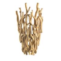 Wandleuchte 4899/ap - Akaziefarben, Natur, Holz/Metall (24/15/46cm)
