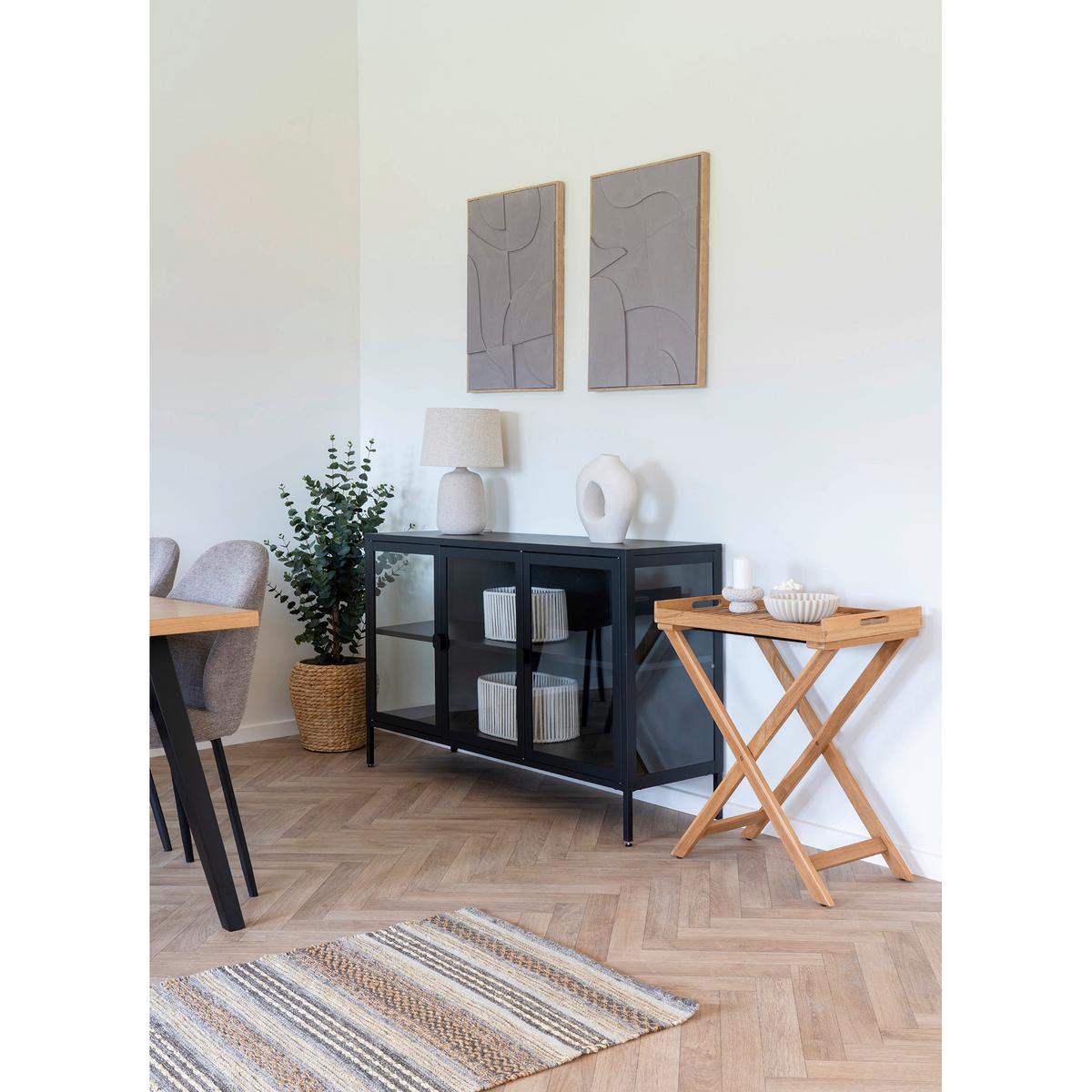 KLAPPTISCH Ronda Braun B: 60 cm - Braun, MODERN, Holz (40/60/70cm) - Gardenson