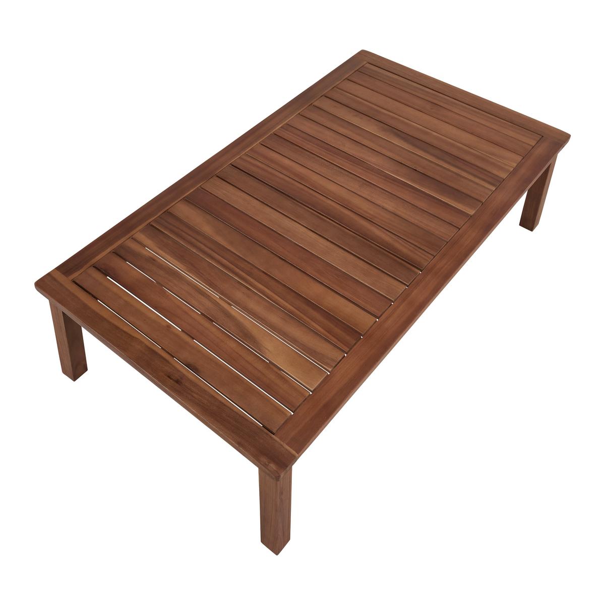 Záhradní sedací souprava PIA - šedá/barvy akácie, Moderní, dřevo/textil (150/70/79cm) - Bessagi Garden