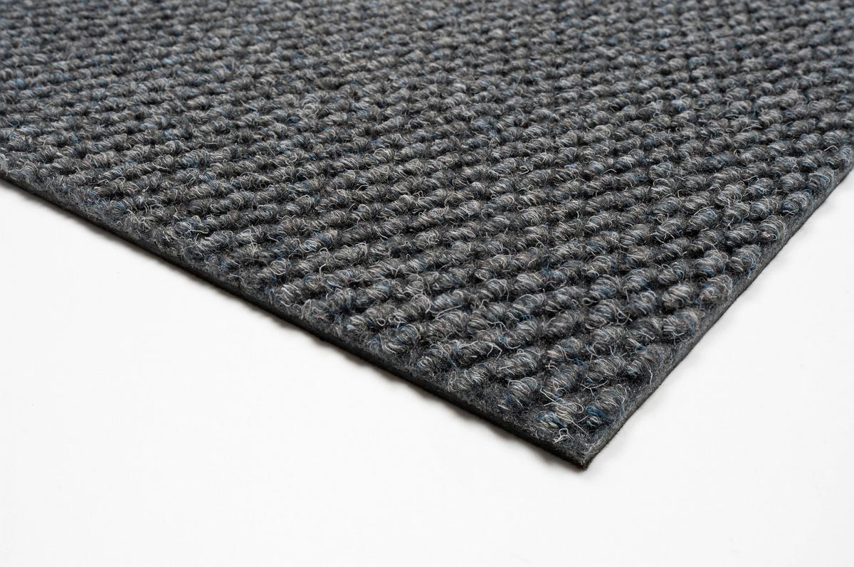 Teppichfliese Grau Calypso 50x50 cm Florhöhe 4,2 mm - Grau, Basics, Textil (50/50cm)