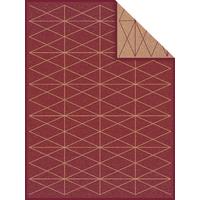 Kuscheldecke Bugattii Weinrot 150x200 cm Double Face - Weinrot, KONVENTIONELL, Textil (150/200cm) - Bugatti