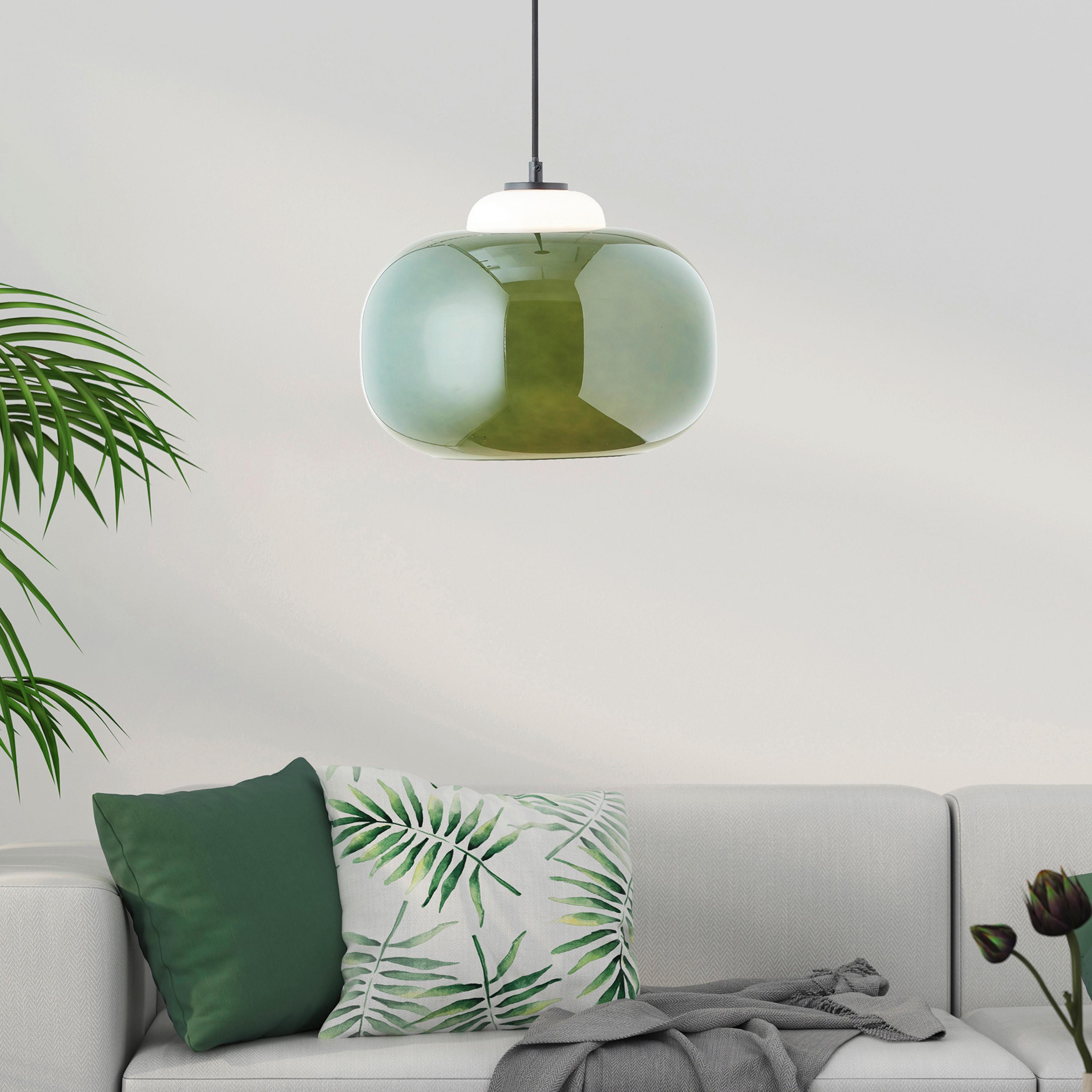 Pendelleuchte 99860/04 Blop - Grün, Design, Glas/Metall (30/128,5cm) - Brilliant