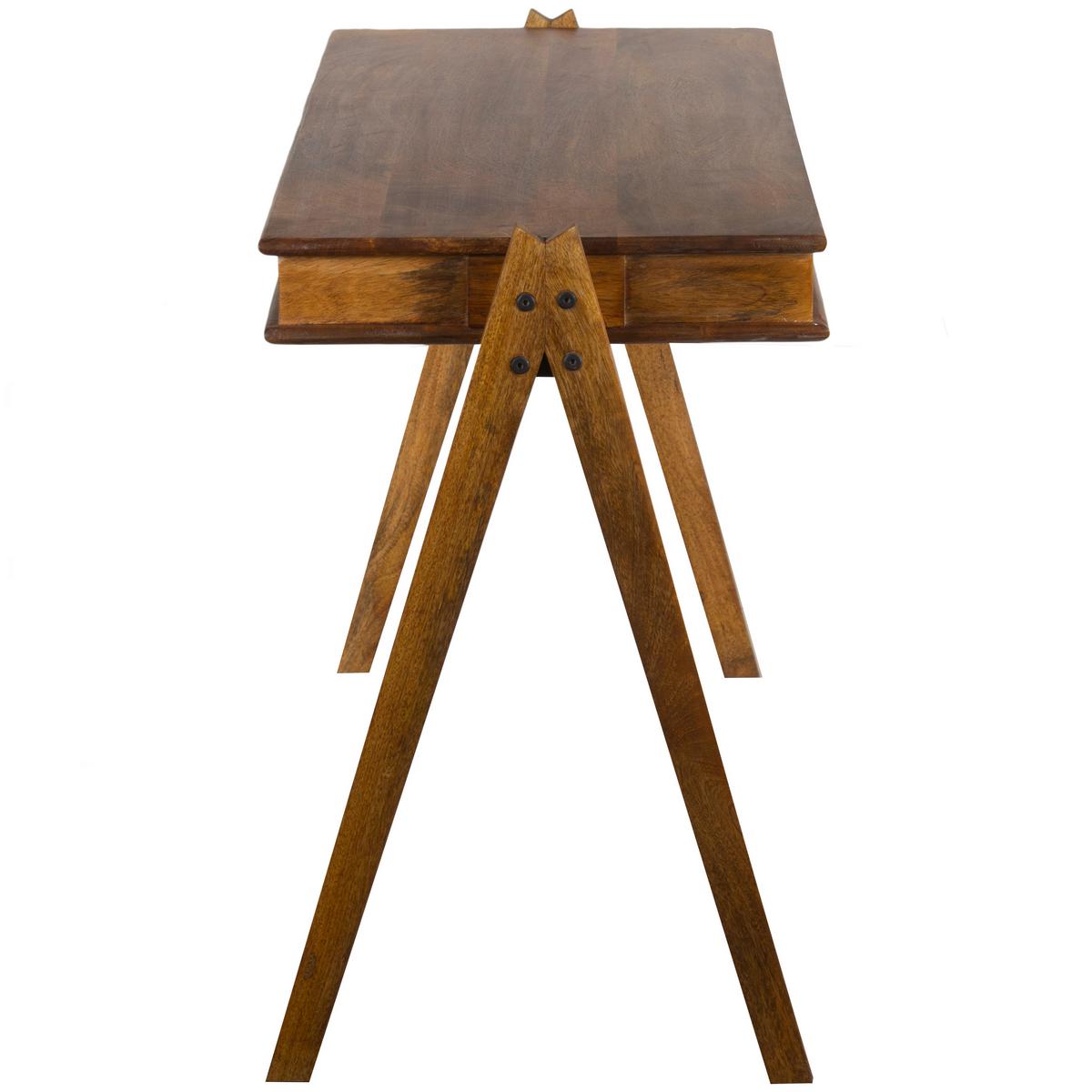 Schreibtisch Compartment Braun B: 120 cm - Braun, Design, Holz (120/50/78cm) - Livetastic