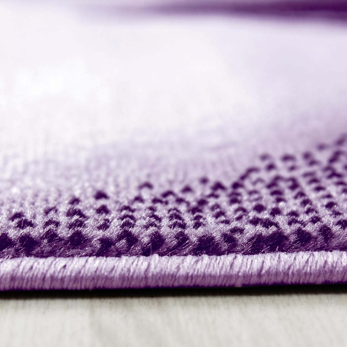 Webteppich Lila/Weiß Naturfaser Plus 160x230 cm - Lila/Weiß, Design, Textil (160/230cm)