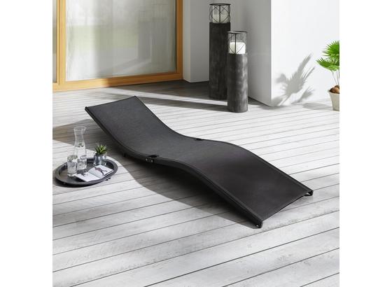 Lehátko S Úchytkou Jada - čierna, Moderný, kov/textil (49,5/20/177cm) - Modern Living Lehátko S Úchytkou Jada - čierna, Moderný, kov/textil (49,5/20/177cm) - Modern Living