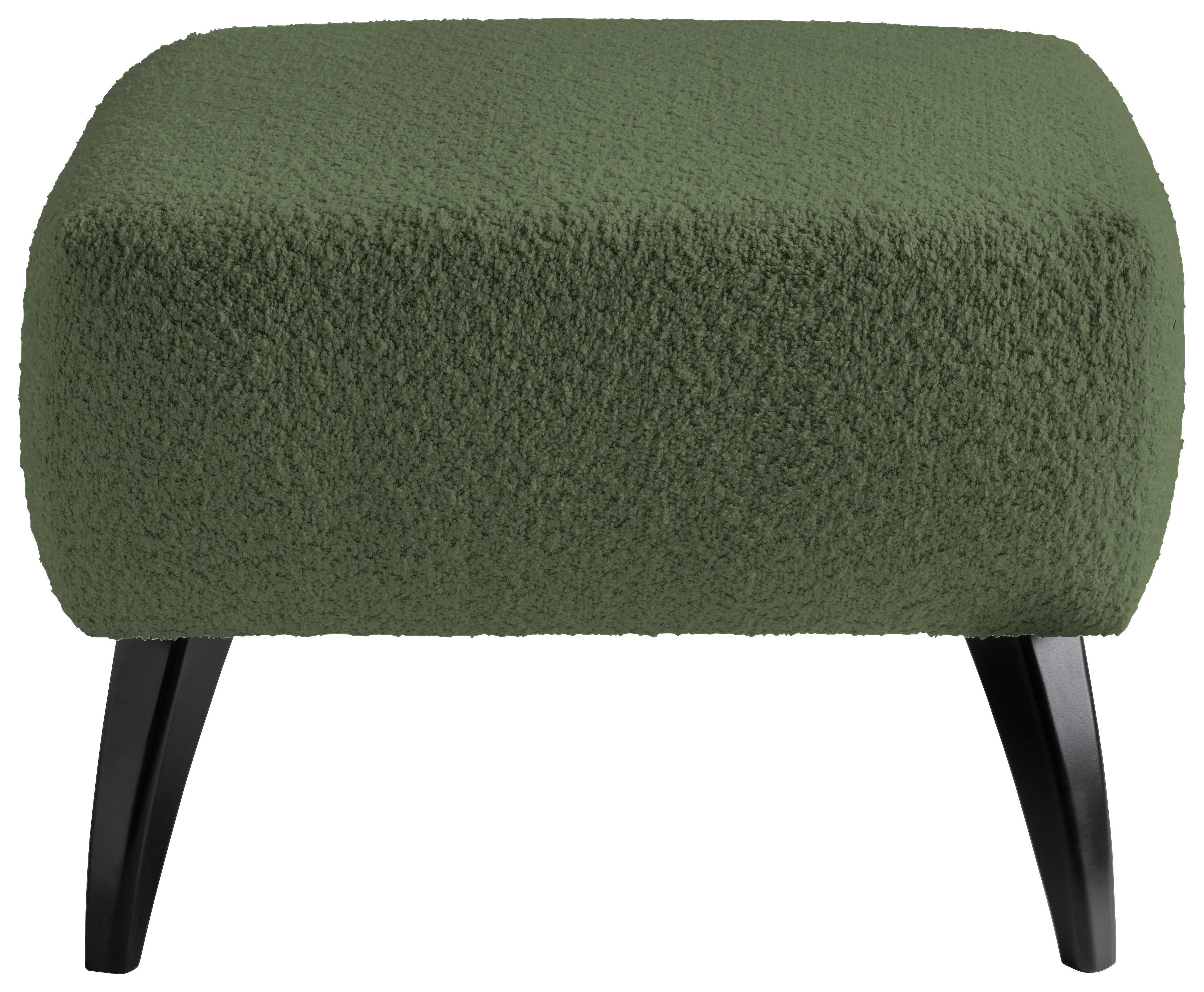 Hocker Colori Dunkelgrün B: 66 cm - Dunkelgrün/Schwarz, MODERN, Holz/Textil (66/44/66cm) - MID.YOU