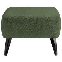 Hocker Colori Dunkelgrün B: 66 Cm - Dunkelgrün/Schwarz, MODERN, Holz/Textil (66/44/66cm) - MID.YOU
