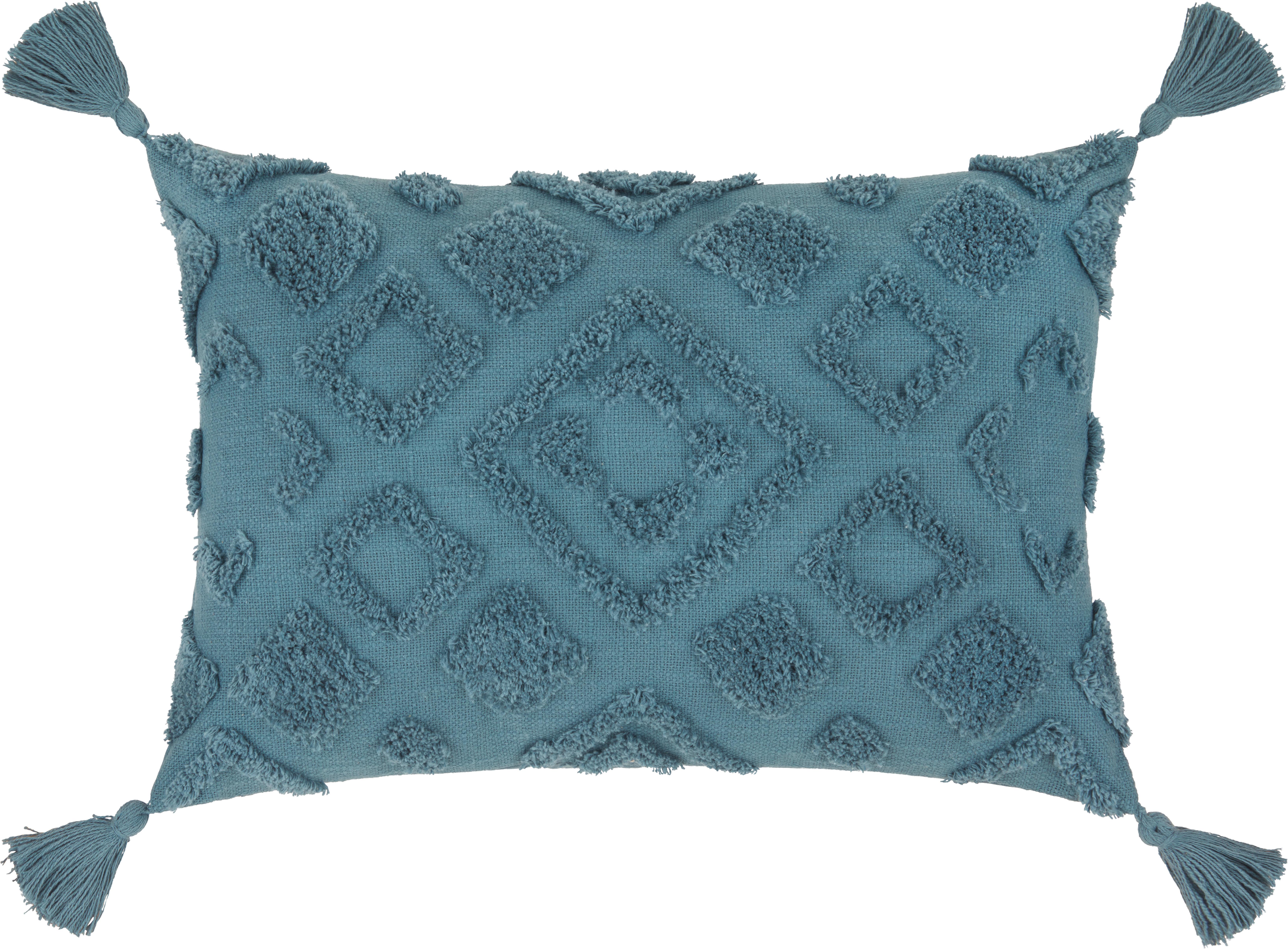 Dekoračný Vankúš Ibiza, 40/60cm, Modrá - modrá, Moderný, textil (40/60cm) - Premium Living