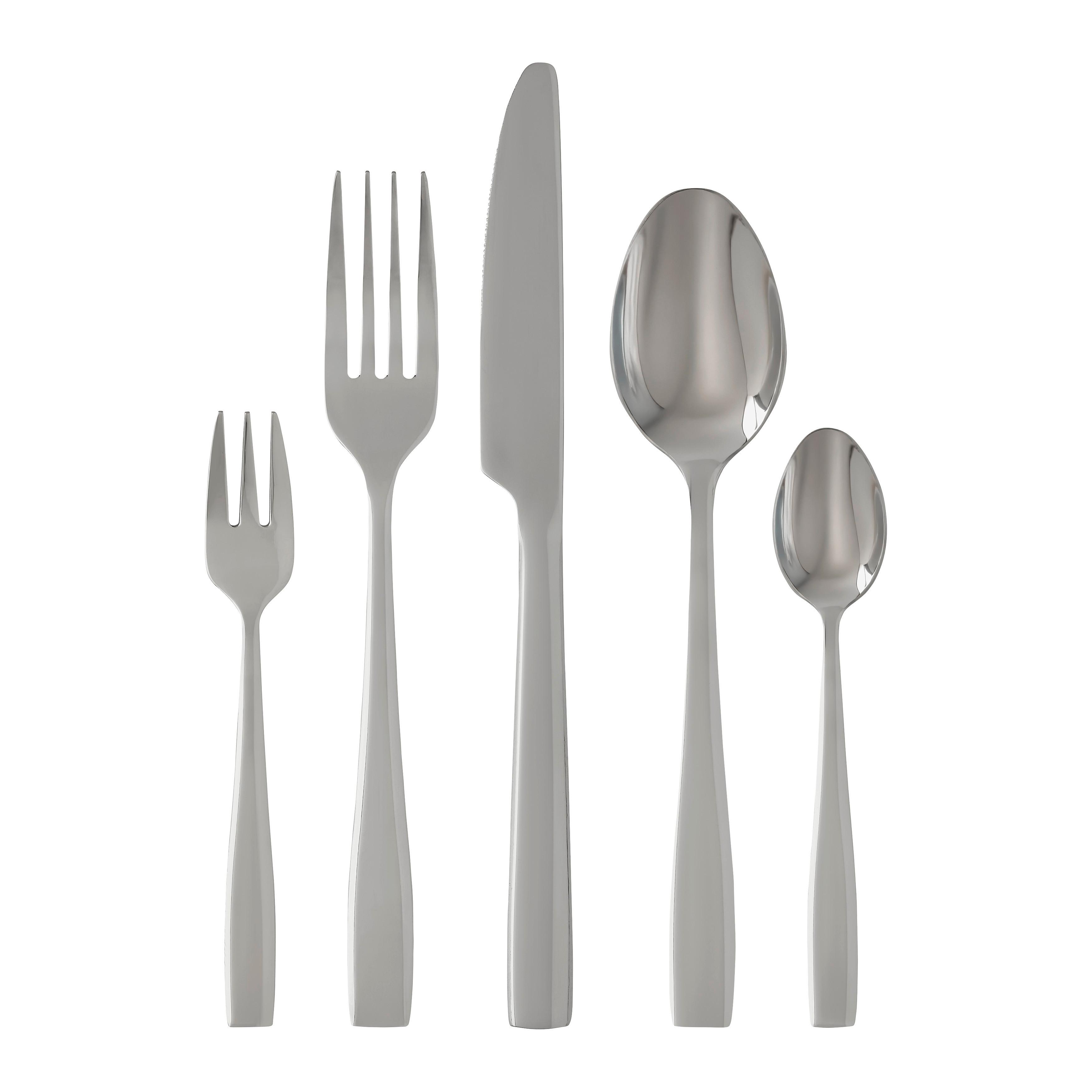 BESTECKSET KIKI - Edelstahlfarben, KONVENTIONELL, Metall - Ondega
