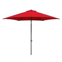 Sonnenschirm Sevilla Bxhxt: 270x270x246 Cm Rot - Anthrazit/Rot, Basics, Textil/Metall (270/270/246cm) - Schneider