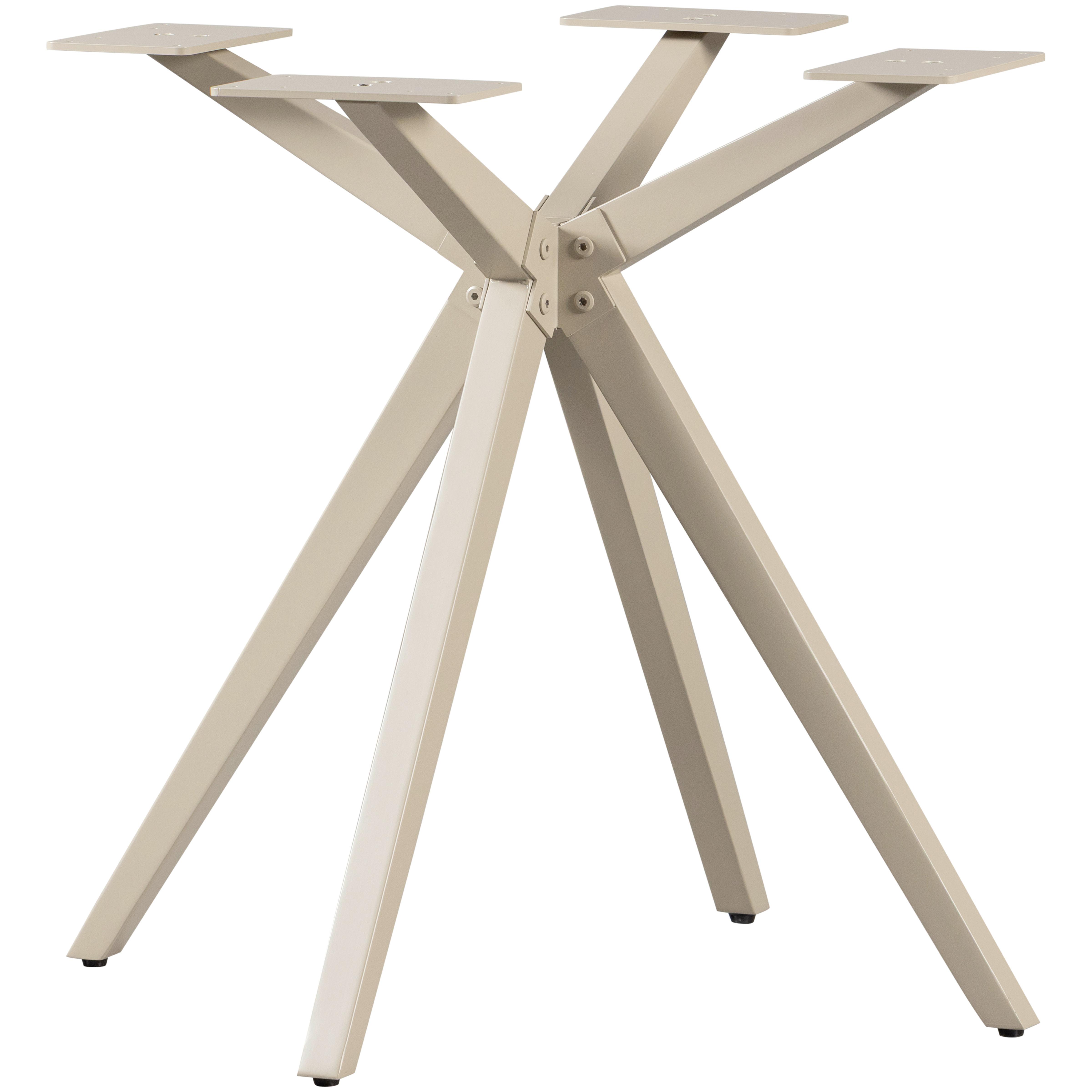 TISCHGESTELL Tablo Grau B: 80cm - Grau, MODERN, Metall (80/72/80cm) - Livetastic