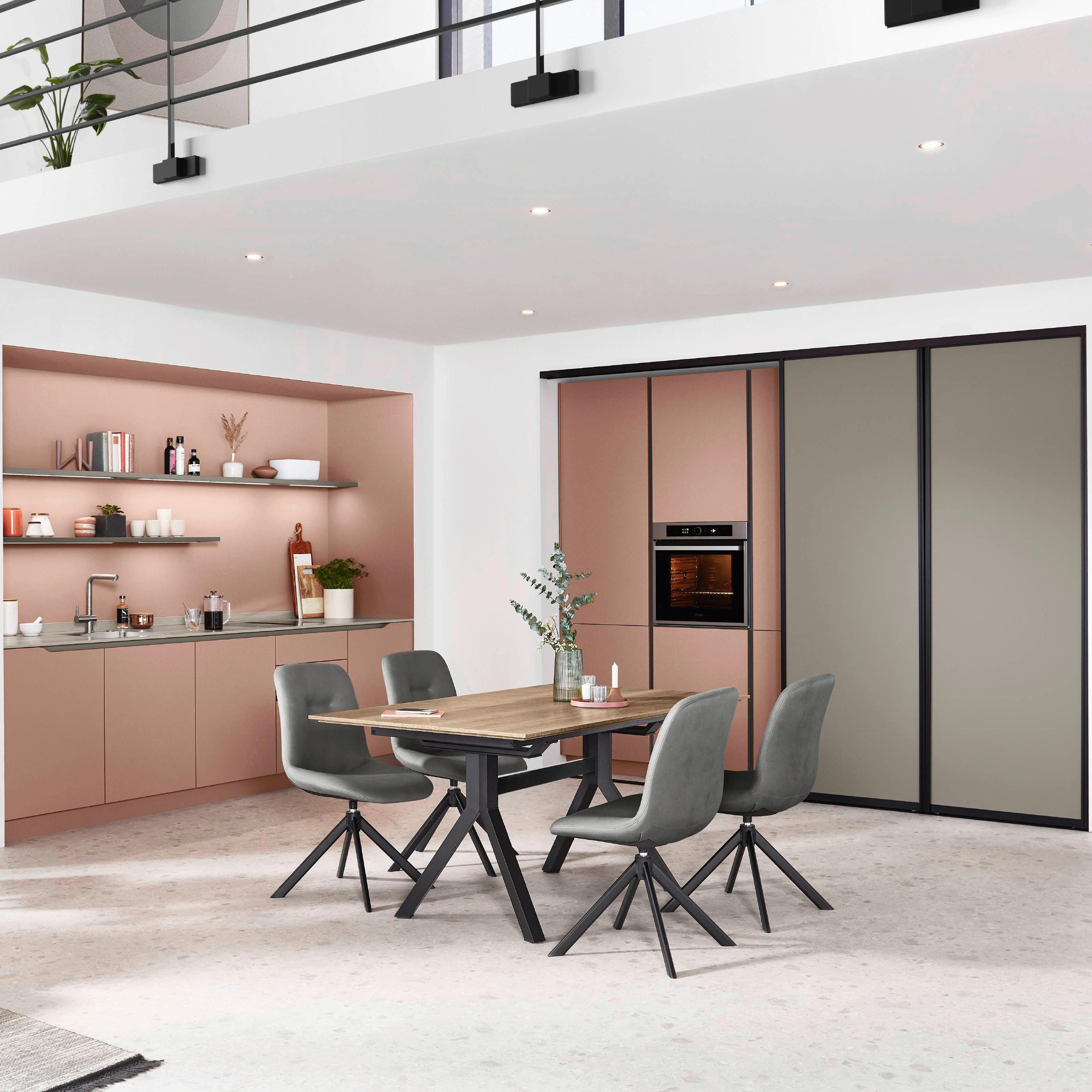 Einbauküche Sydney Frei Planb. Planbar Modern, grifflos - MODERN, Holzwerkstoff - Vertico